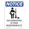 Signmission OSHA Notice, 5" Height, Housekeeping Is Your Sign With Symbol, 5" X 3.5", Portrait OS-NS-D-35-V-13550 - alternate 1